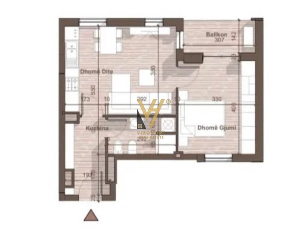 Appartamento 1+1 in vendita a unives city 62 m²