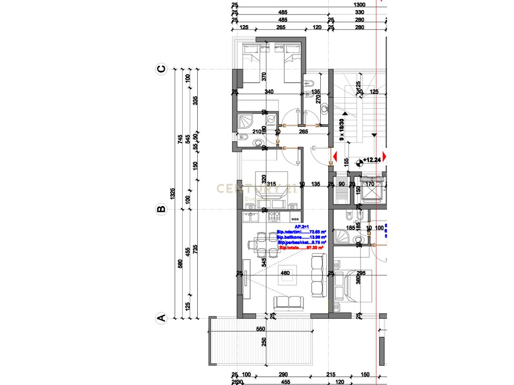 Saranda, vollümig möbliert 3+1+2 wohnung mit meerblick in der nähe der regierungsvilla (3)