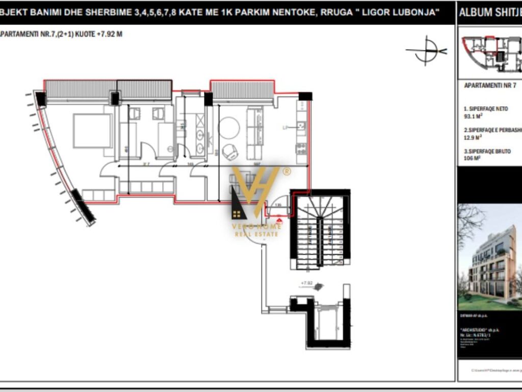 Appartamento in vendita 2+1 al lago farka 106 m²