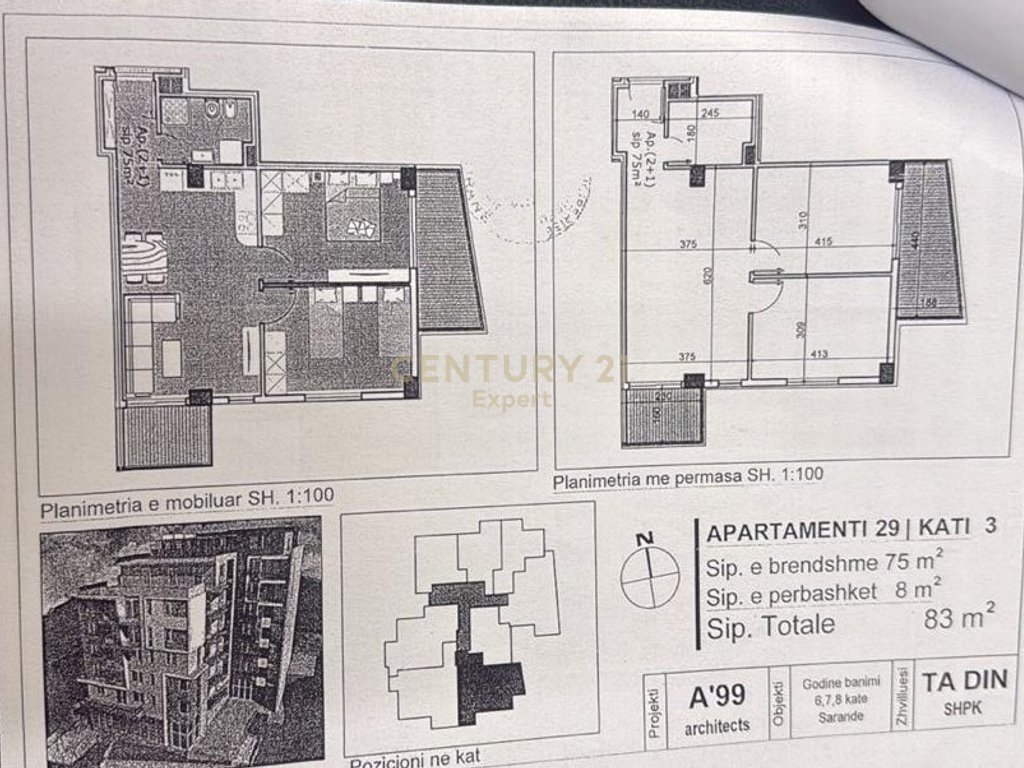 Appartement 1+1 à vendre à Saranda au marina city park!!