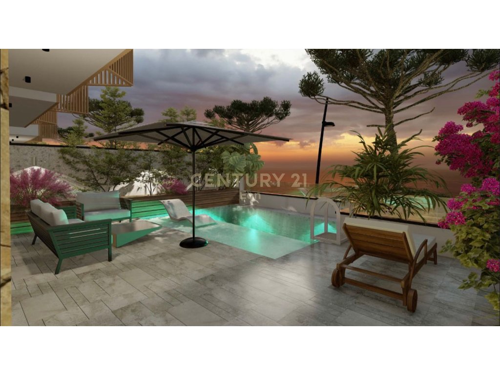Vilas de luxo isoladas com piscinas privadas e vista para o mar, currila, Durrës