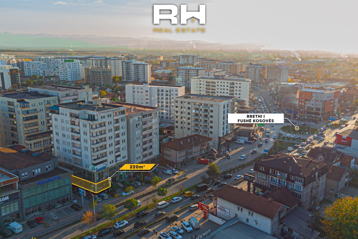 Local commercial de 220m² à vendre à Fushë Kosovë