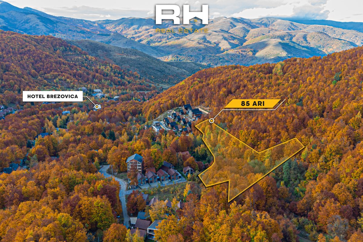 85 ari terreno en venta en brezovica
