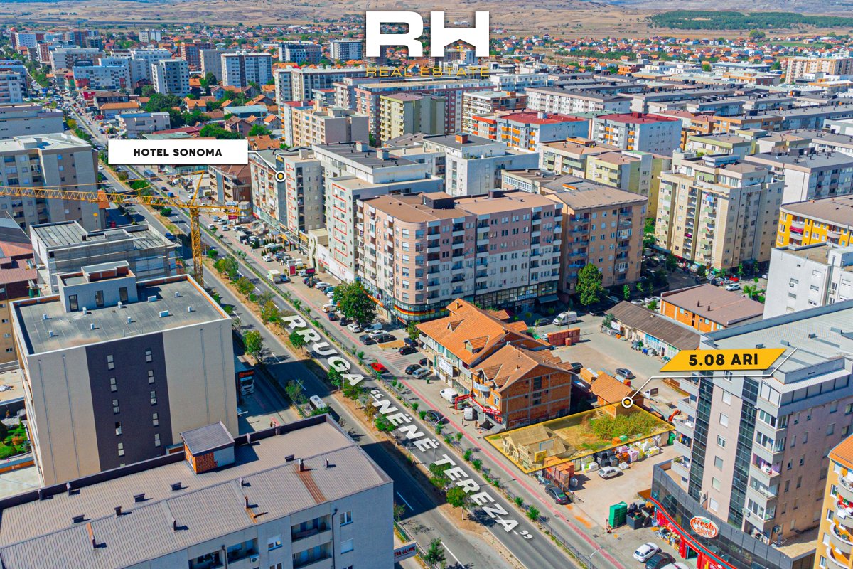 5,08 ar land zu verkaufen in Fushë Kosovë