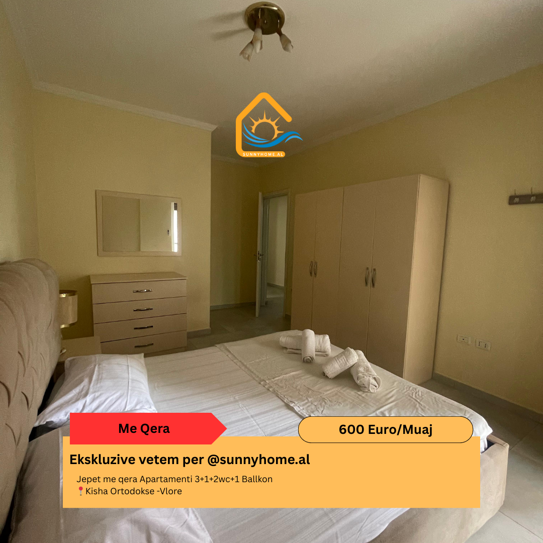 ‼️ esclusivo a Vlorë per @sunnyhome.al ‼️ appartamento in affitto 3+1+2wc+1 balcone chiesa ortodossa - Vlorë prezzo: 600 euro/mese (5)