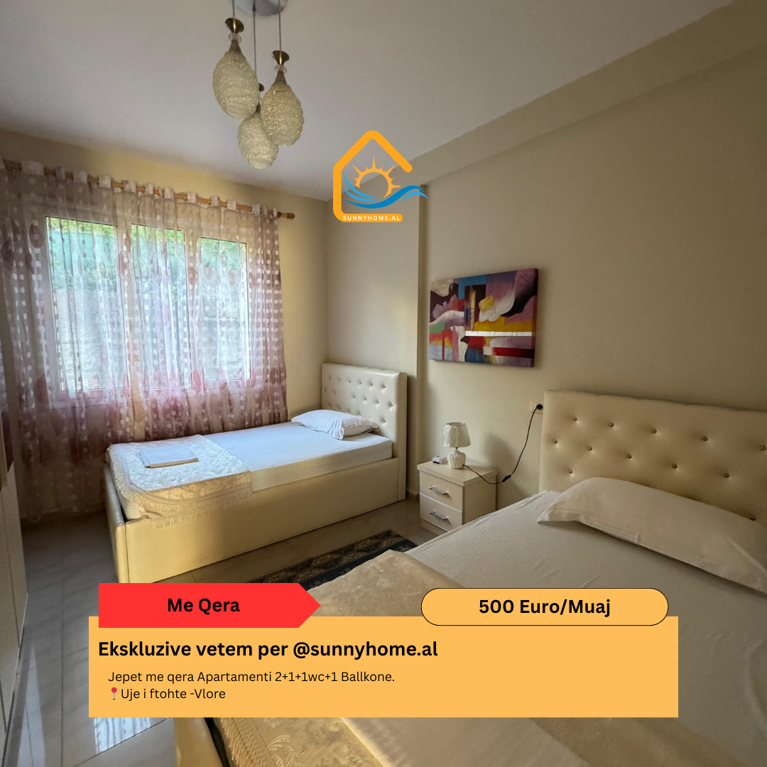 ‼️ esclusivo a Vlora per @sunnyhome.al ‼️ affitto appartamento 2+1+1wc+1 balcone. Acqua fredda - Vlora prezzo: 500 euro/mese (4)