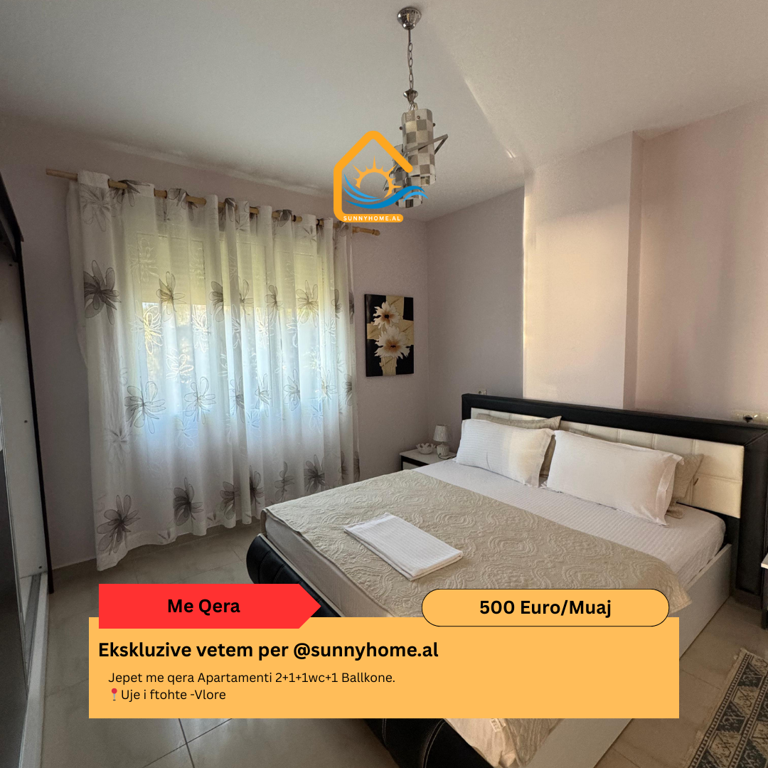 ‼️ esclusivo a Vlora per @sunnyhome.al ‼️ affitto appartamento 2+1+1wc+1 balcone. Acqua fredda - Vlora prezzo: 500 euro/mese (5)