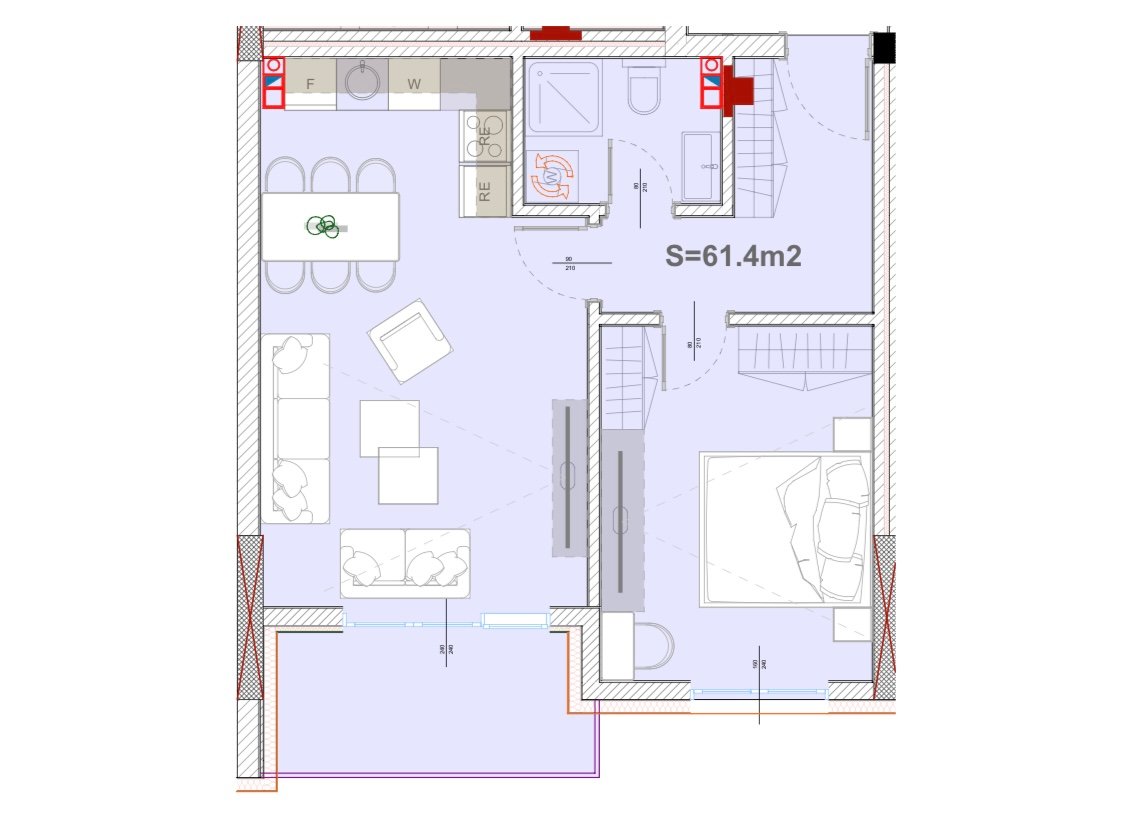 Apartamento de 61,4m² para #venda em Aktash! (6)