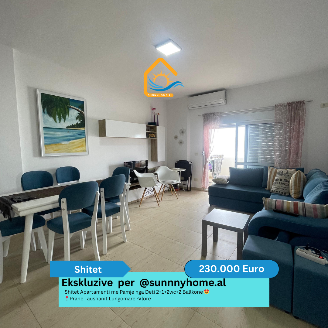 ‼️ esclusivo a vlore per @sunnyhome.al ‼️ appartamento in vendita con vista mare 2+1+2wc+2 balconi vicino a taushani lungomare - vlore prezzo: 230.000 euro (leggermente trattabile)