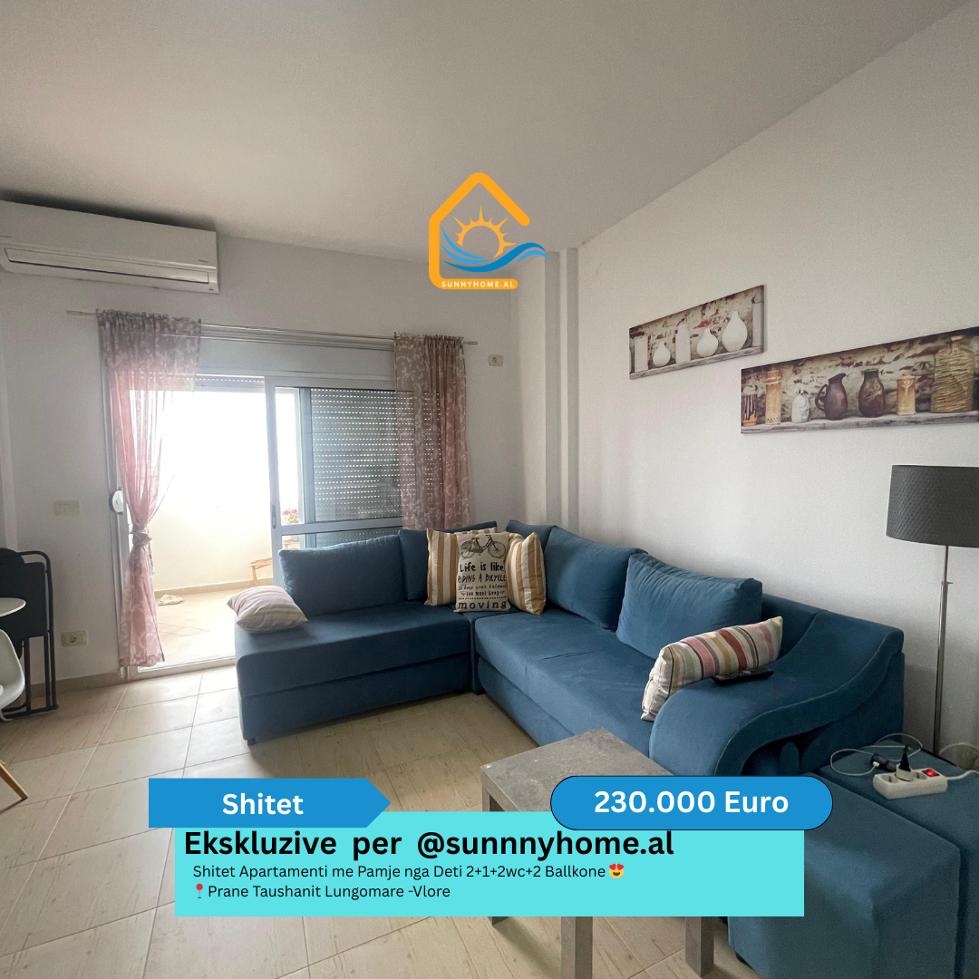 ‼️ esclusivo a vlore per @sunnyhome.al ‼️ appartamento in vendita con vista mare 2+1+2wc+2 balconi vicino a taushani lungomare - vlore prezzo: 230.000 euro (leggermente trattabile) (2)