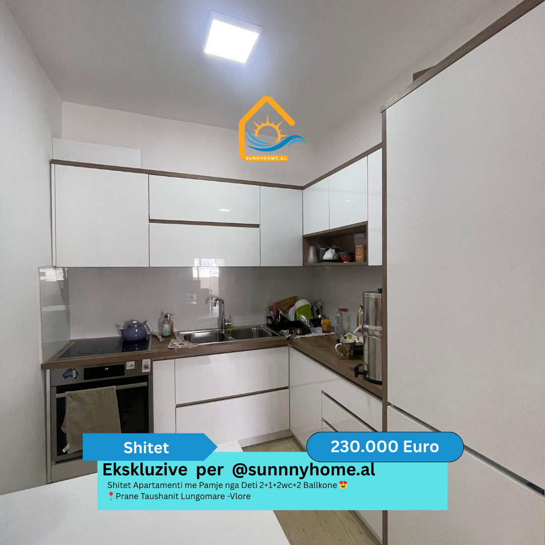 ‼️ esclusivo a vlore per @sunnyhome.al ‼️ appartamento in vendita con vista mare 2+1+2wc+2 balconi vicino a taushani lungomare - vlore prezzo: 230.000 euro (leggermente trattabile) (3)