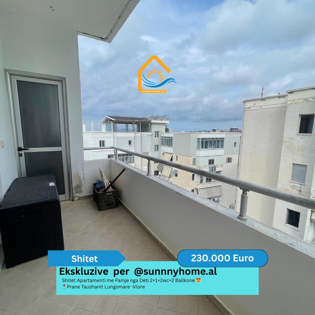 ‼️ esclusivo a vlore per @sunnyhome.al ‼️ appartamento in vendita con vista mare 2+1+2wc+2 balconi vicino a taushani lungomare - vlore prezzo: 230.000 euro (leggermente trattabile) (6)
