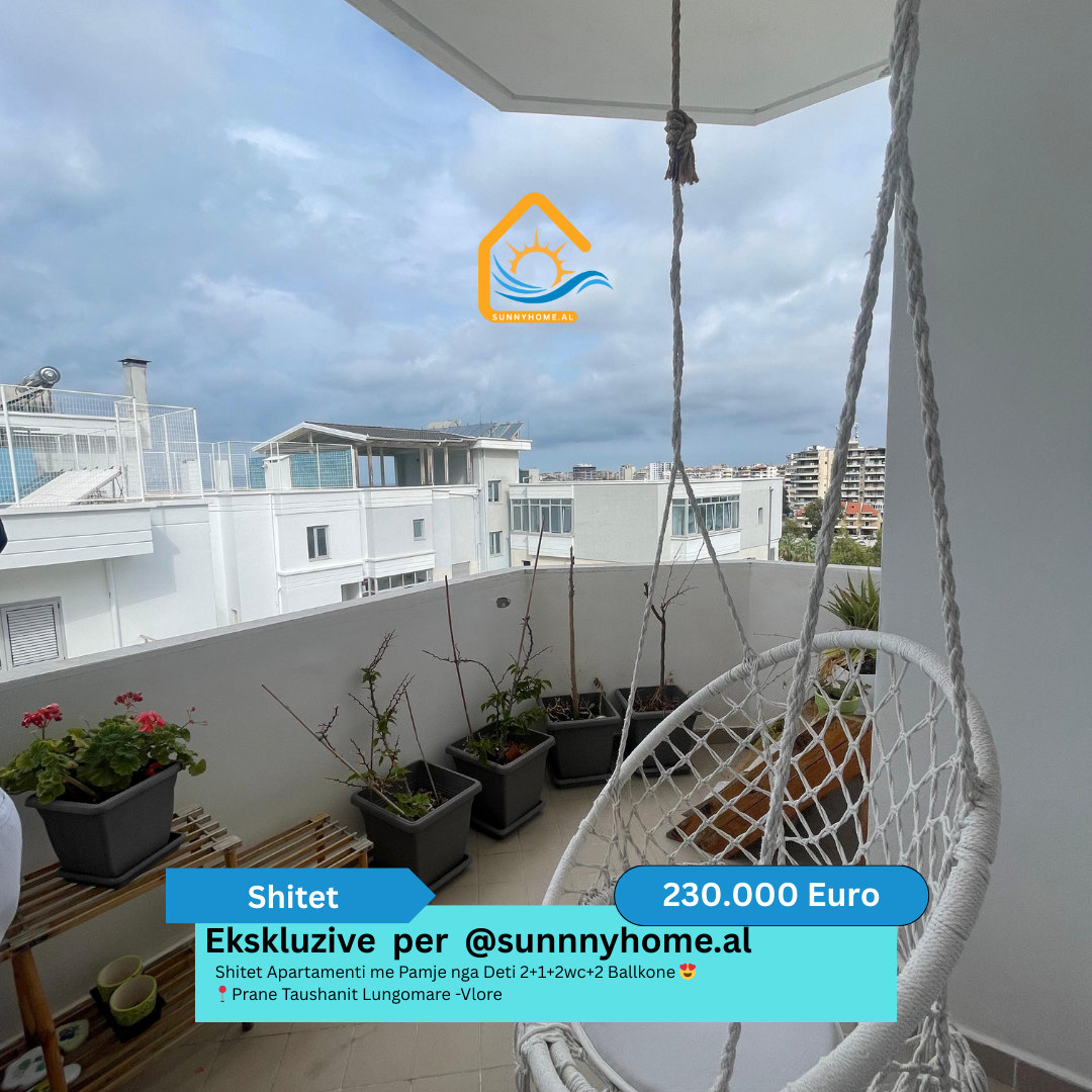 ‼️ esclusivo a vlore per @sunnyhome.al ‼️ appartamento in vendita con vista mare 2+1+2wc+2 balconi vicino a taushani lungomare - vlore prezzo: 230.000 euro (leggermente trattabile) (7)