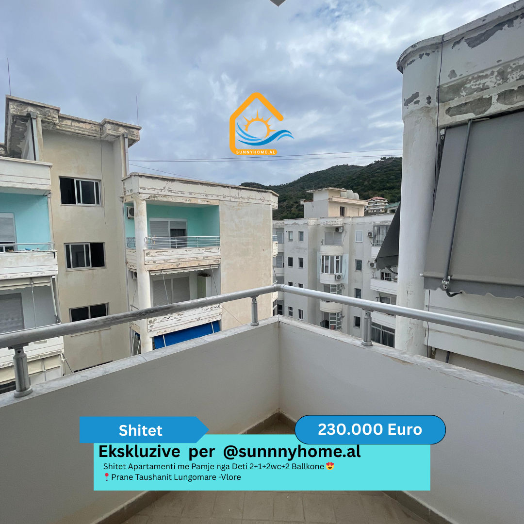 ‼️ esclusivo a vlore per @sunnyhome.al ‼️ appartamento in vendita con vista mare 2+1+2wc+2 balconi vicino a taushani lungomare - vlore prezzo: 230.000 euro (leggermente trattabile) (8)