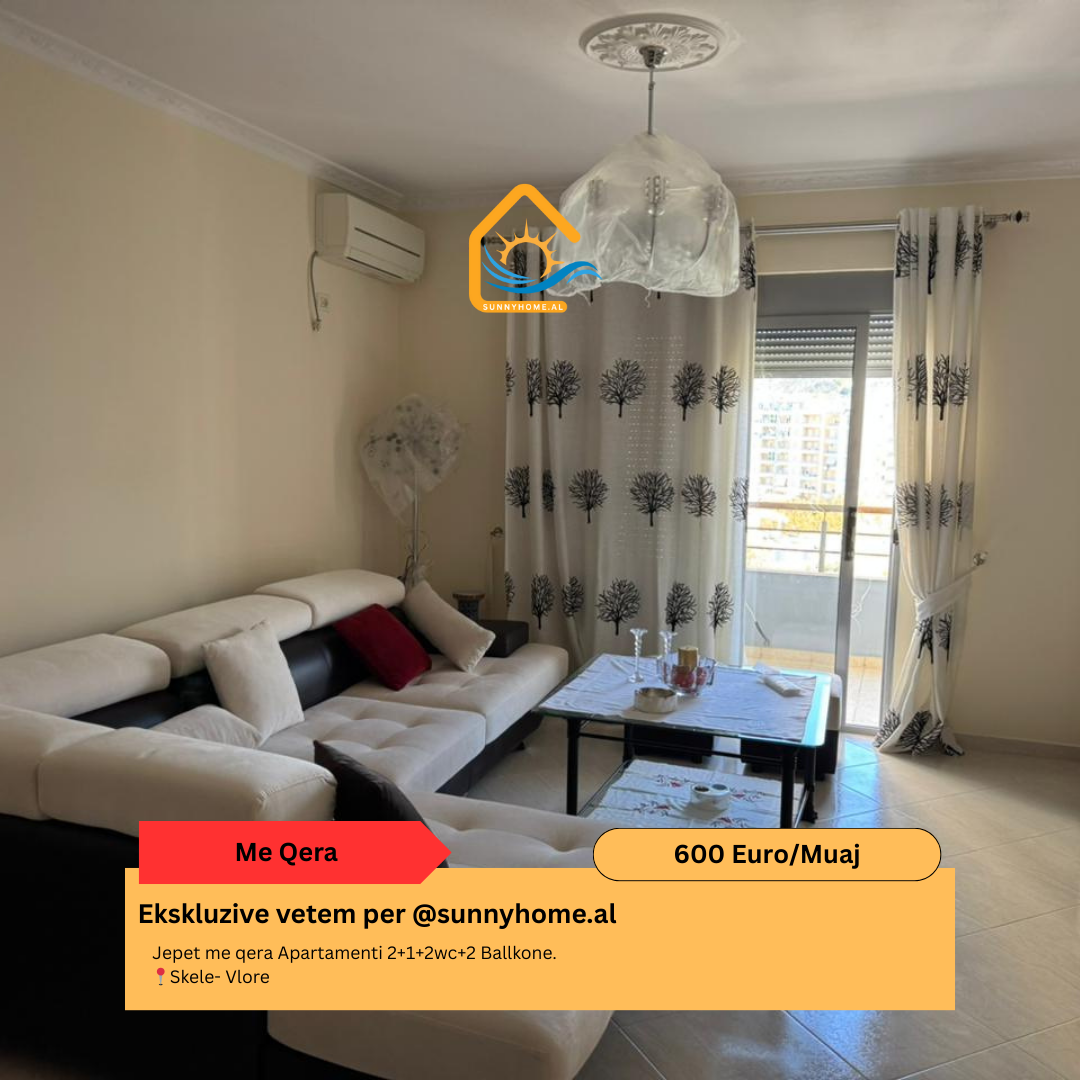 ‼️ exclusivo en Vlora para @sunnyhome.al ‼️ alquiler: Apartamento 2+1+2wc+2 balcones. Skele - Vlora precio: 600 euro/mes