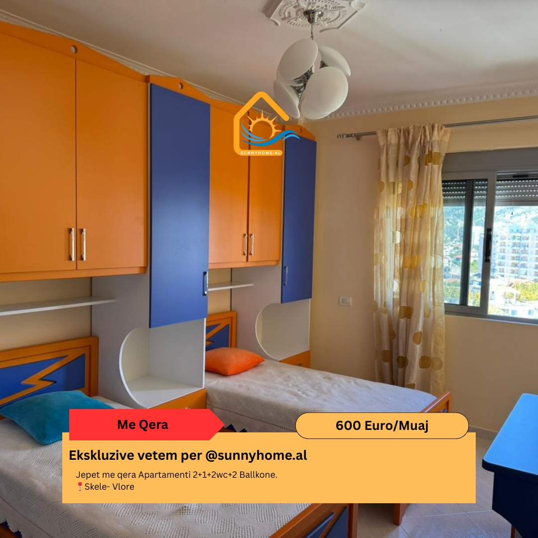 ‼️ exclusivo en Vlora para @sunnyhome.al ‼️ alquiler: Apartamento 2+1+2wc+2 balcones. Skele - Vlora precio: 600 euro/mes (4)