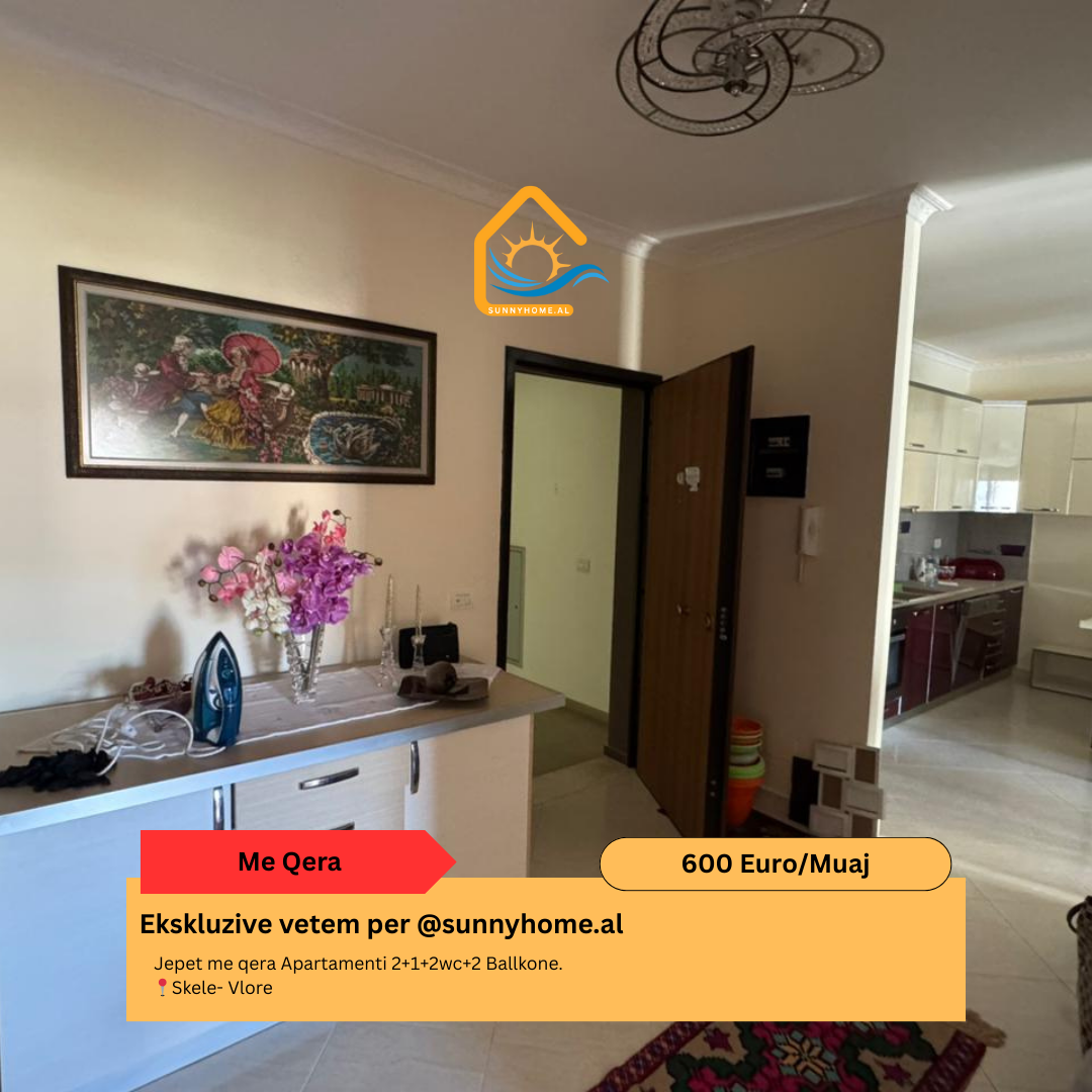 ‼️ exclusivo en Vlora para @sunnyhome.al ‼️ alquiler: Apartamento 2+1+2wc+2 balcones. Skele - Vlora precio: 600 euro/mes (7)