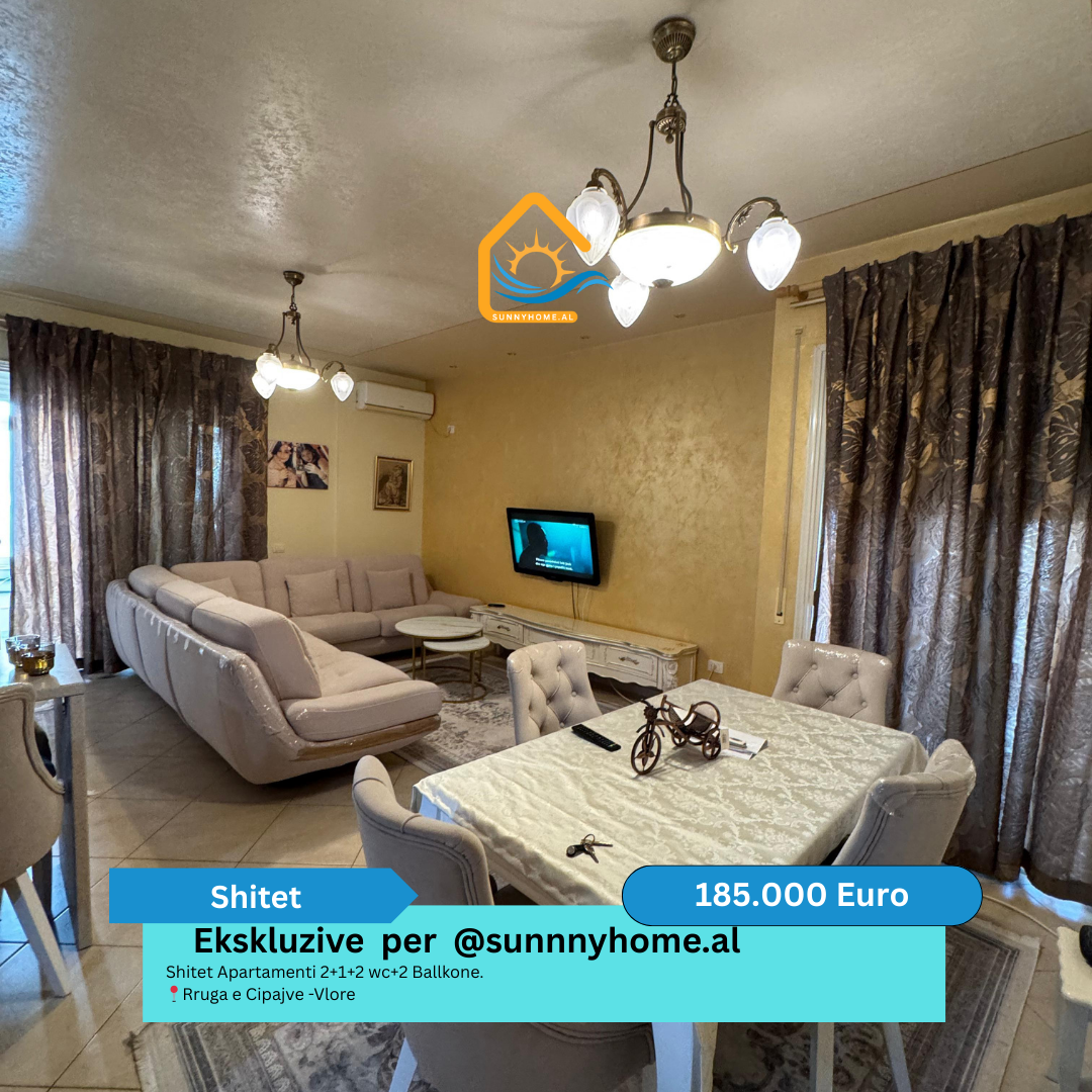 ‼️ exclusivo en Vlorë para @sunnyhome.al ‼️ apartamento en venta 2+1+2 baños + 2 balcones. Rruga e cipajve - Vlorë precio: 185.000 euros (3)