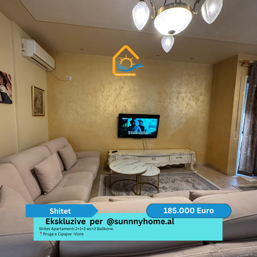 ‼️ exclusivo en Vlorë para @sunnyhome.al ‼️ apartamento en venta 2+1+2 baños + 2 balcones. Rruga e cipajve - Vlorë precio: 185.000 euros (4)