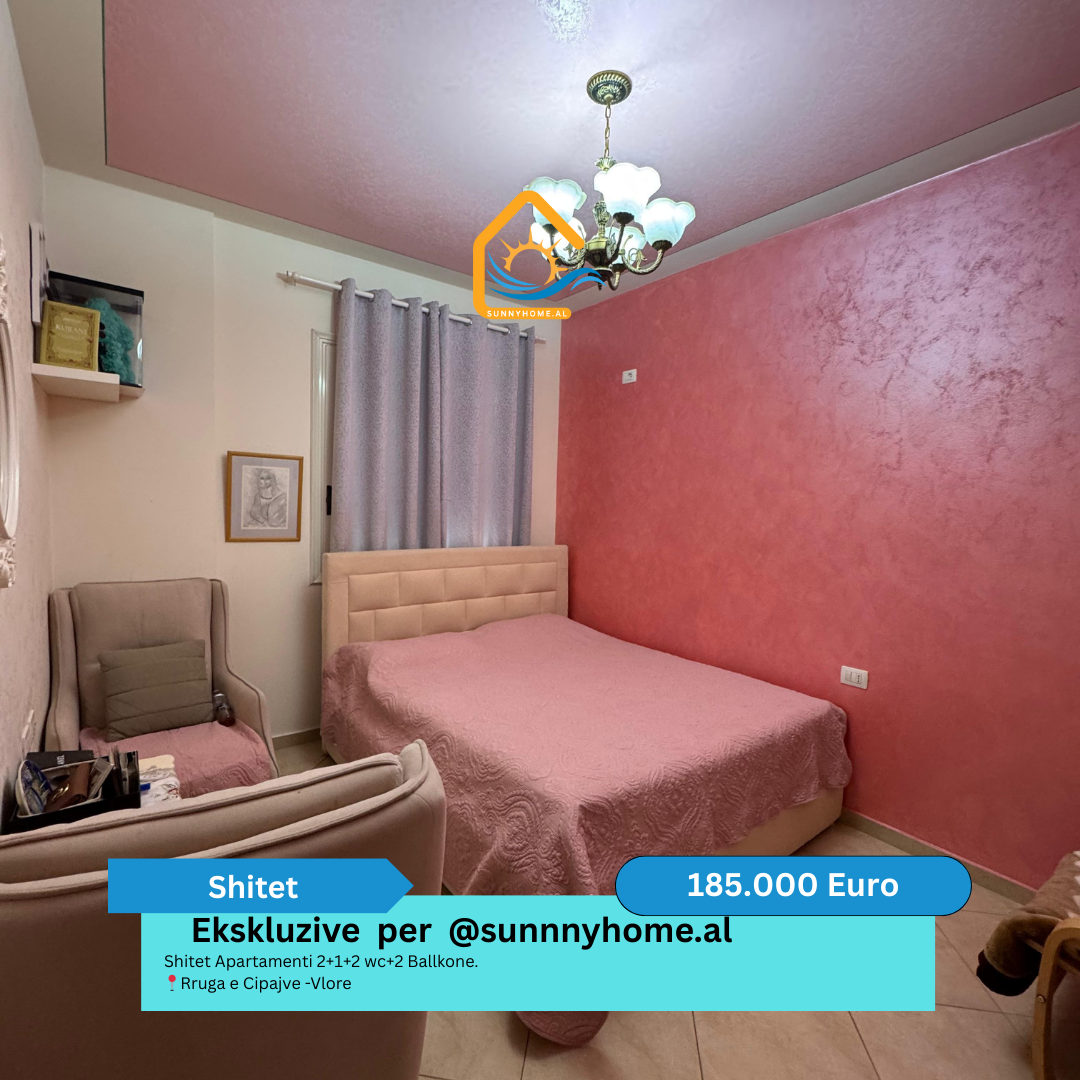 ‼️ exclusivo en Vlorë para @sunnyhome.al ‼️ apartamento en venta 2+1+2 baños + 2 balcones. Rruga e cipajve - Vlorë precio: 185.000 euros (5)