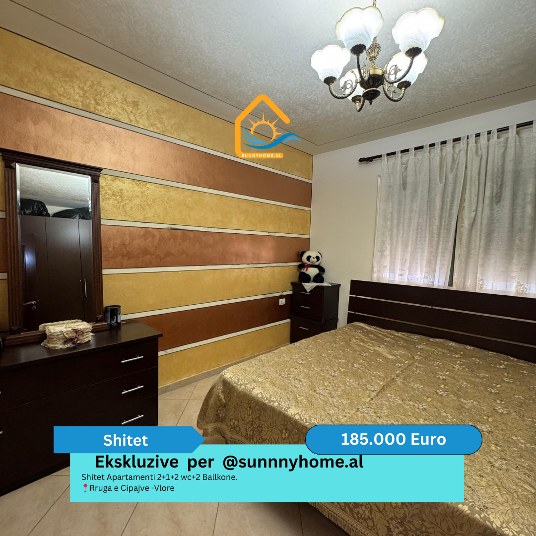 ‼️ exclusivo en Vlorë para @sunnyhome.al ‼️ apartamento en venta 2+1+2 baños + 2 balcones. Rruga e cipajve - Vlorë precio: 185.000 euros (6)