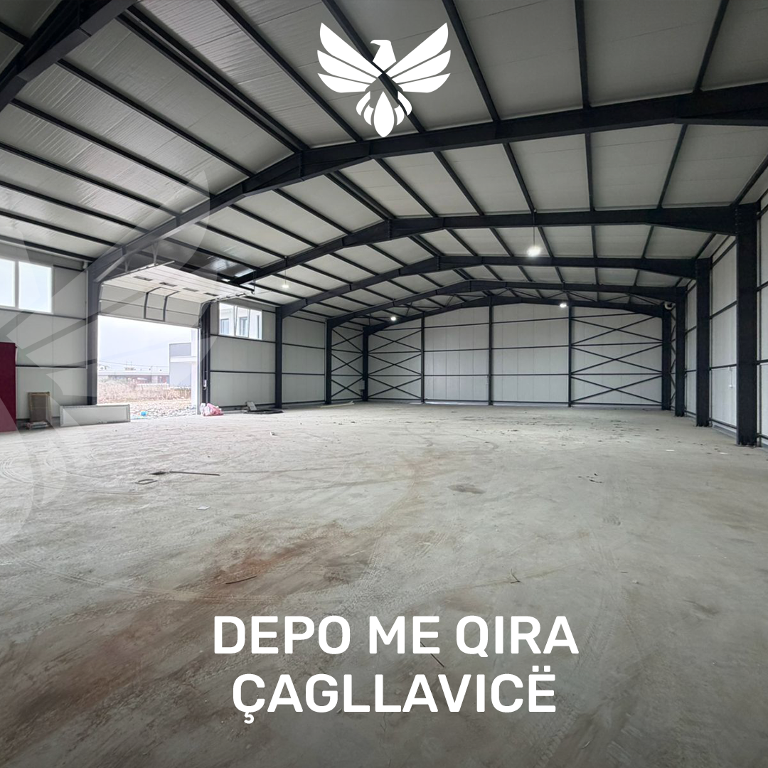 Armazém 800m² + 200m² escritório para alugar em Çagllavicë