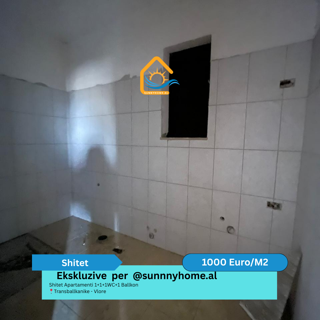 ‼️ exclusivo solo para @sunnyhome.al ‼️ apartamento en venta 1+1+1wc+1 balcón transballkanike – Vlore precio: 1000 euro/m² (6)