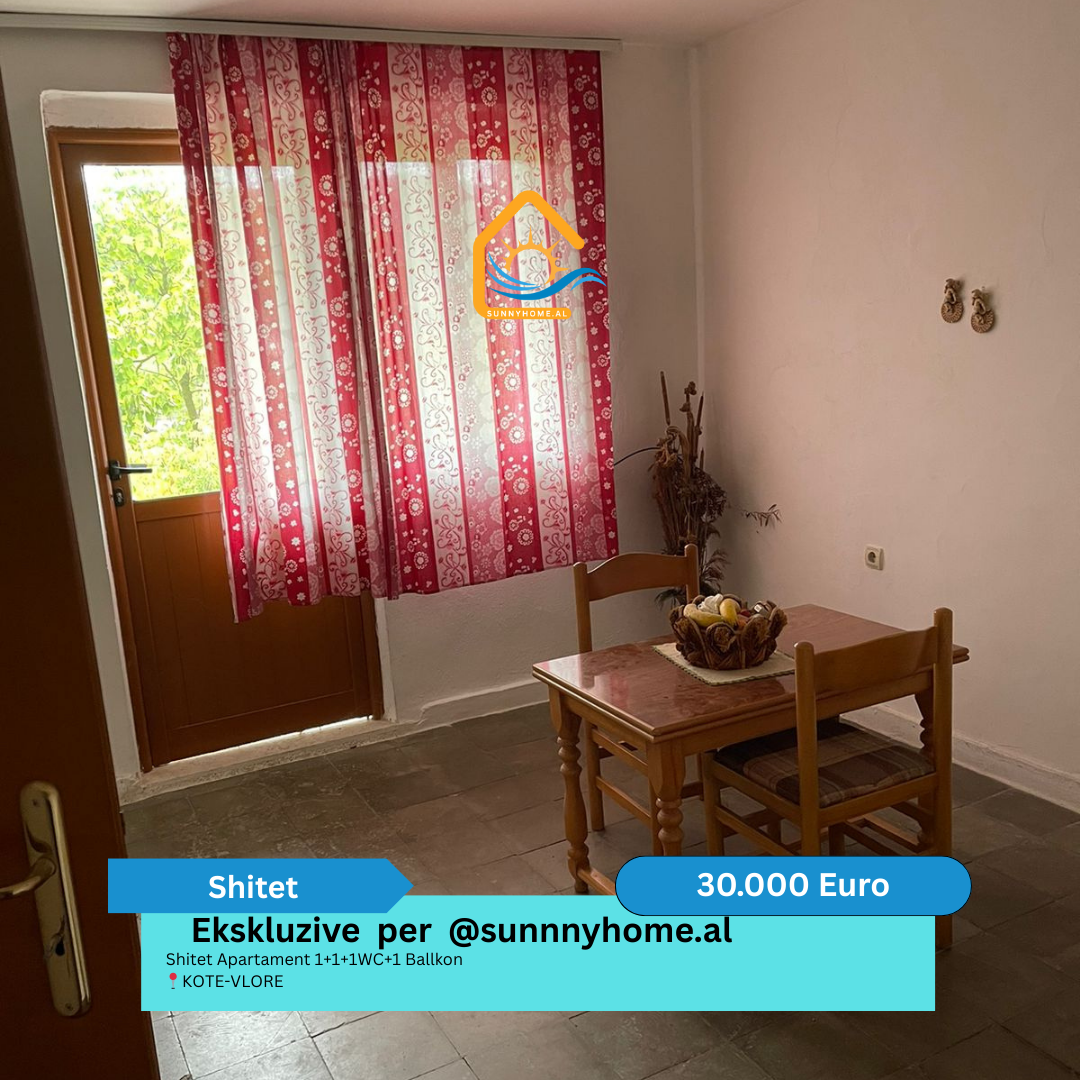 ‼️ exklusiv nur für @sunnyhome.al ‼️ wohnung zu verkaufen 1+1+1wc+1 balkon kote-vlore preis: 30.000 euro (2)