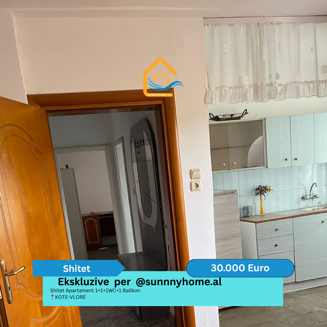‼️ exklusiv nur für @sunnyhome.al ‼️ wohnung zu verkaufen 1+1+1wc+1 balkon kote-vlore preis: 30.000 euro (3)