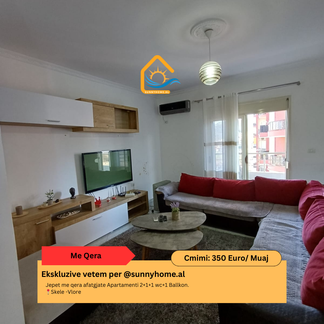 ‼️ exklusiv in Vlora für @sunnyhome.al ‼️ langzeitmiete einer 2+1+1 wc + 1 balkon wohnung. Skele - Vlora preis: 350 euro/monat (8)