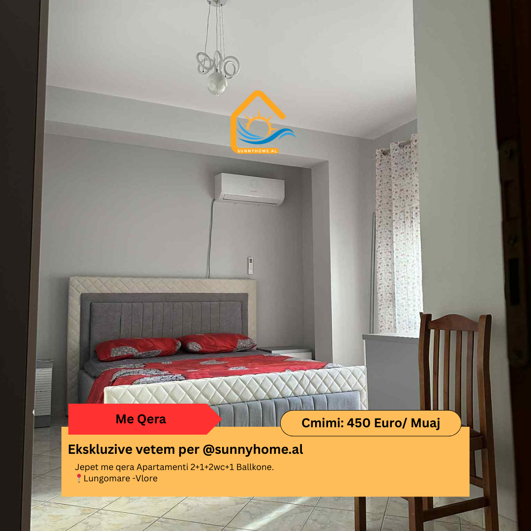 ‼️ exklusiv in Vlorë für @sunnyhome.al ‼️ zur miete: 2+1+2wc+1 balkon wohnung. Meerblick lungomare - Vlorë preis: 450 euro/monat (2)