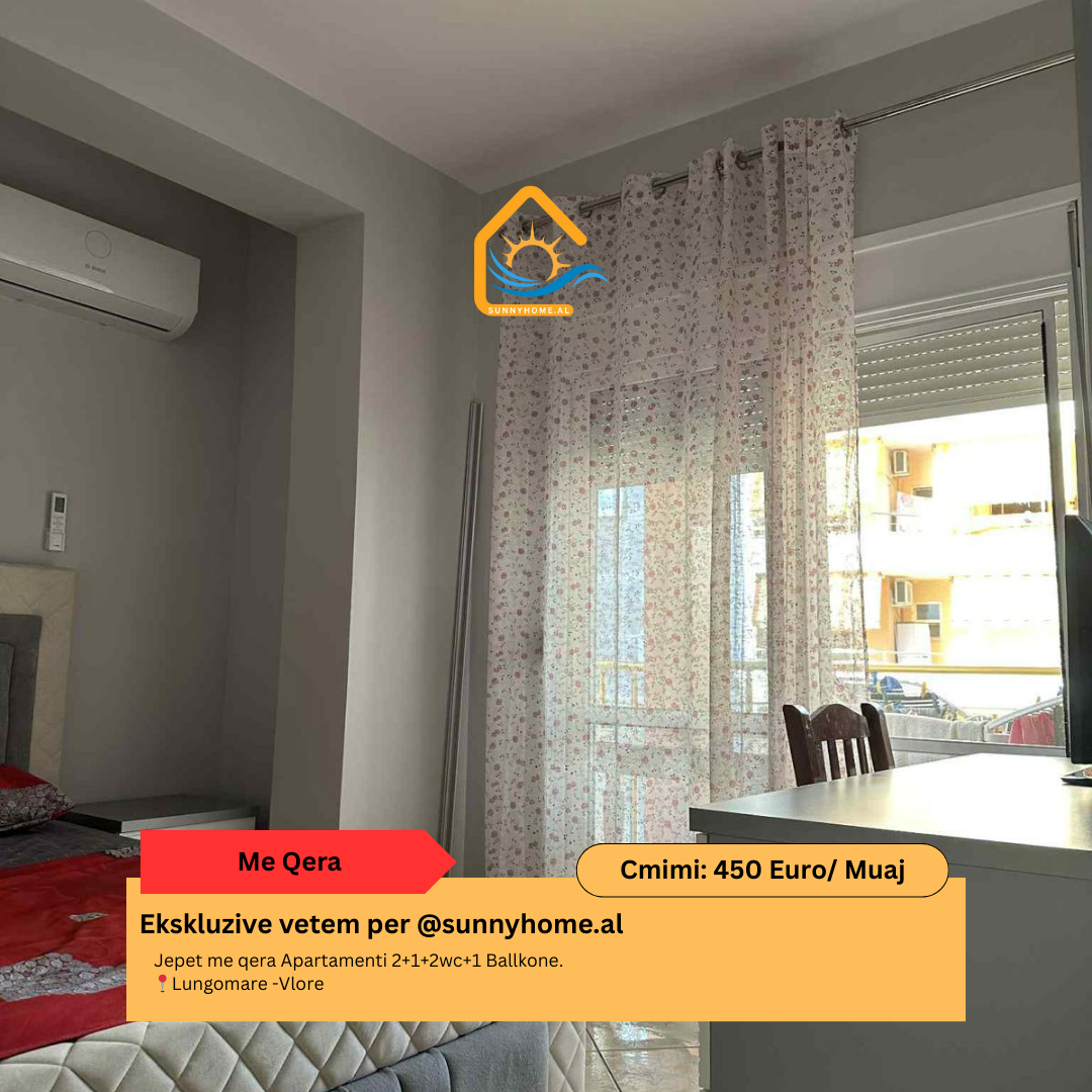 ‼️ exklusiv in Vlorë für @sunnyhome.al ‼️ zur miete: 2+1+2wc+1 balkon wohnung. Meerblick lungomare - Vlorë preis: 450 euro/monat (3)