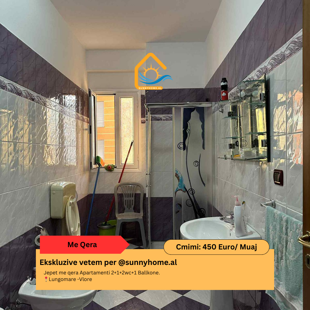 ‼️ exklusiv in Vlorë für @sunnyhome.al ‼️ zur miete: 2+1+2wc+1 balkon wohnung. Meerblick lungomare - Vlorë preis: 450 euro/monat (8)