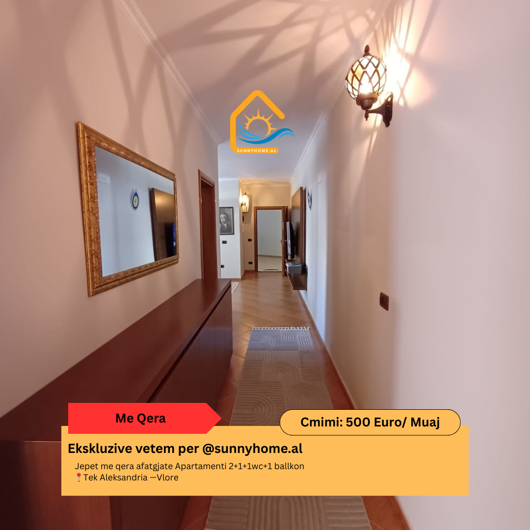 ‼️ exklusiv in Vlorë @sunnyhome.al ‼️ langzeitmiete einer 2+1+1wc+1 balkon wohnung bei aleksandria —Vlorë preis: 500 euro /monat (3)