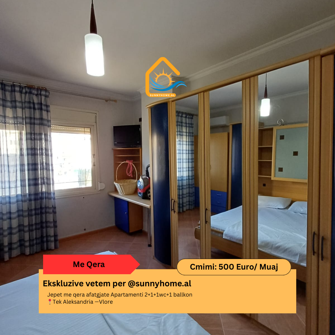 ‼️ exklusiv in Vlorë @sunnyhome.al ‼️ langzeitmiete einer 2+1+1wc+1 balkon wohnung bei aleksandria —Vlorë preis: 500 euro /monat (4)