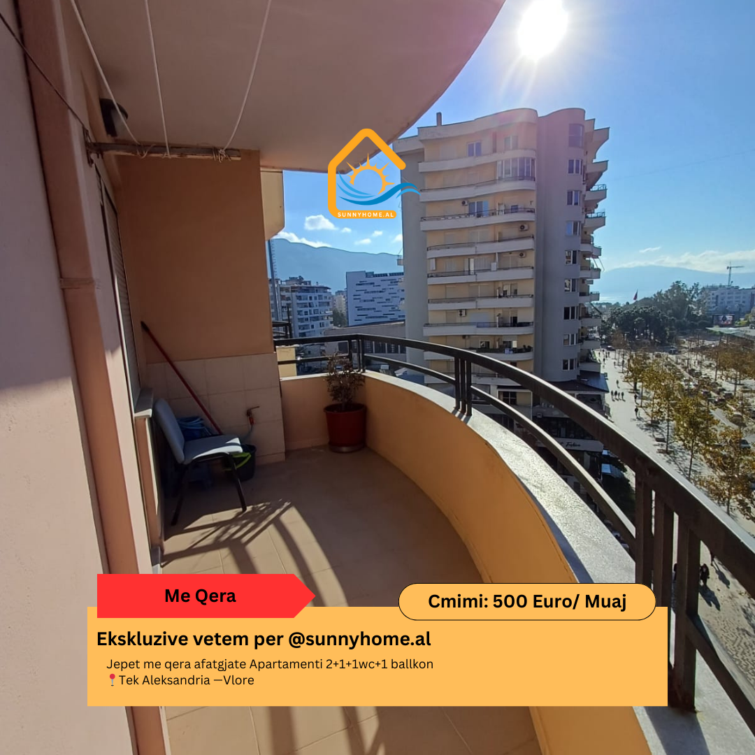 ‼️ exklusiv in Vlorë @sunnyhome.al ‼️ langzeitmiete einer 2+1+1wc+1 balkon wohnung bei aleksandria —Vlorë preis: 500 euro /monat (6)