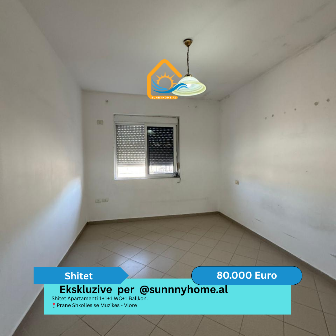 ‼️esclusivo a vlore @sunnyhome.al ‼️ appartamento in vendita 1+1+1 wc+1 balcone. Vicino alla scuola di musica – Vlore prezzo: 80.000 euro (5)