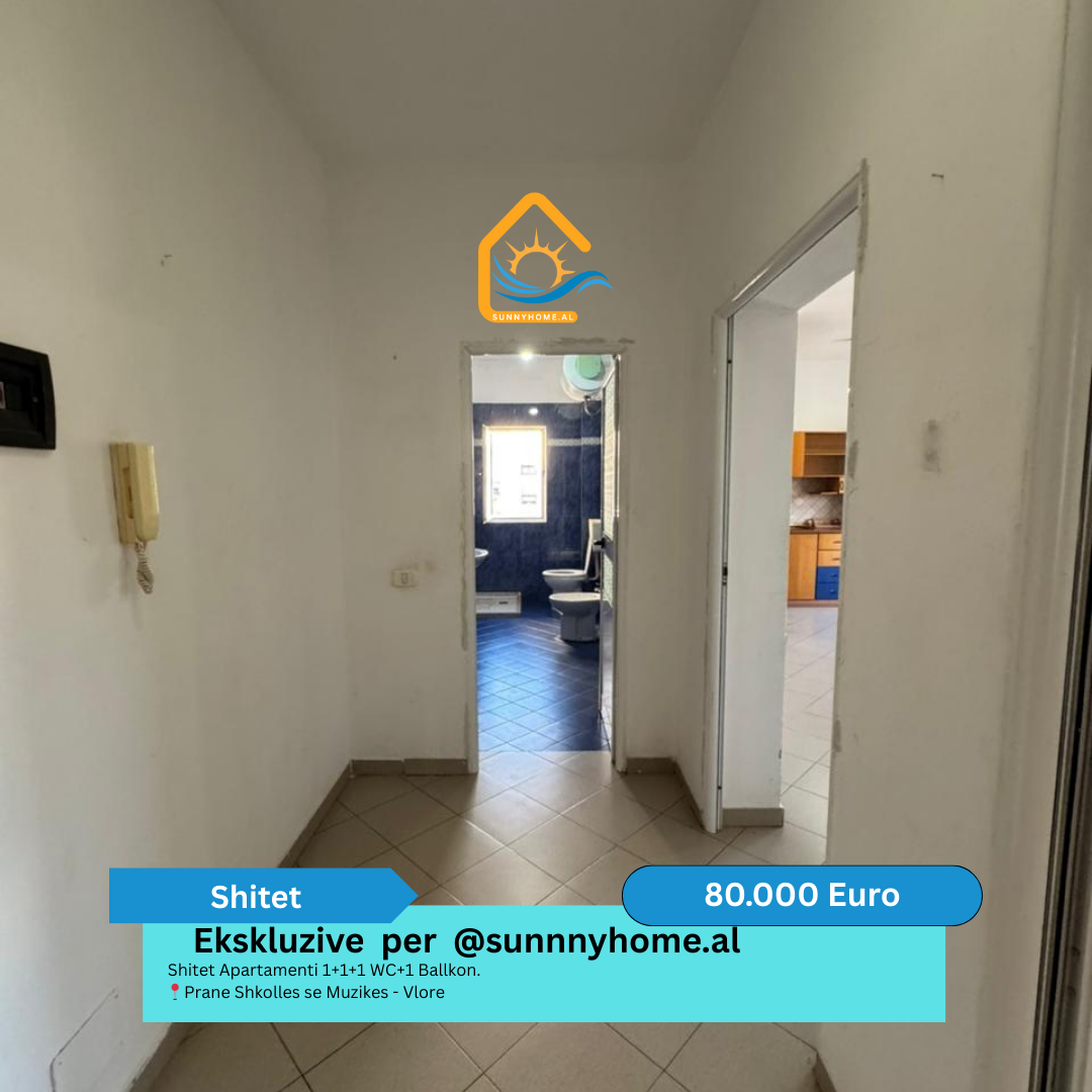 ‼️esclusivo a vlore @sunnyhome.al ‼️ appartamento in vendita 1+1+1 wc+1 balcone. Vicino alla scuola di musica – Vlore prezzo: 80.000 euro (7)