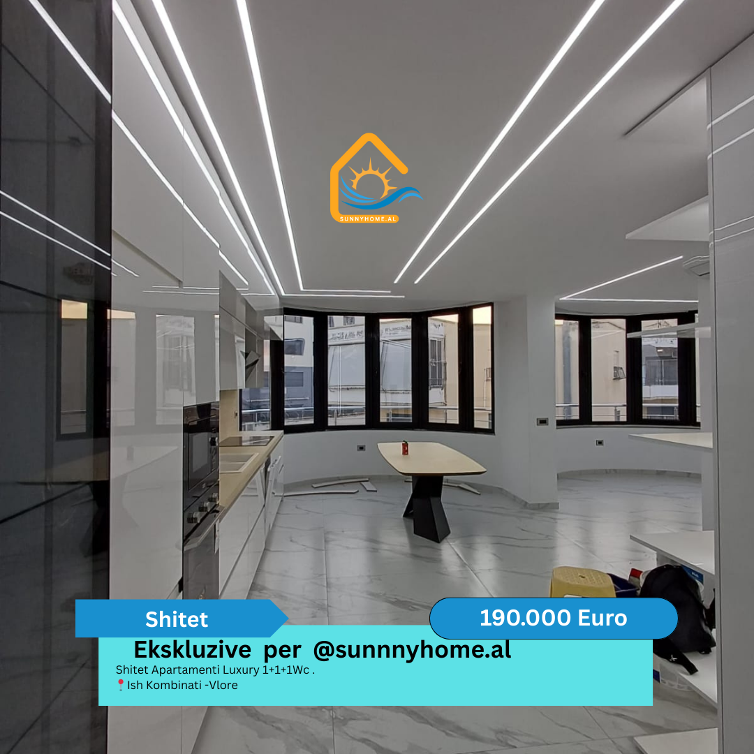 Exklusiv in Vlora für @sunnyhome.al zum verkauf luxuswohnung 1+1+1wc. Ehemaliges büro - Vlora preis: 190.000 euro