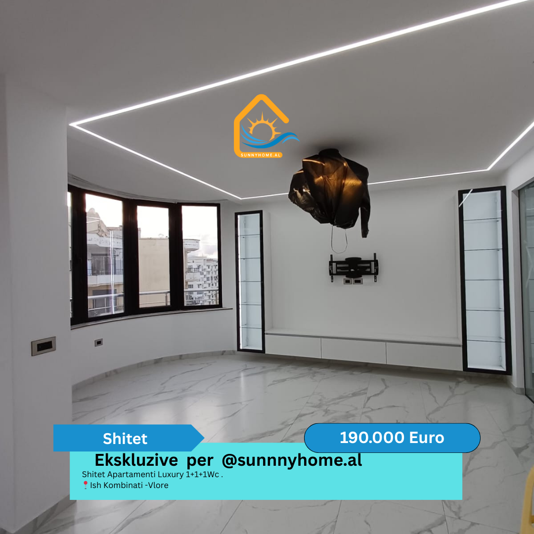 Exklusiv in Vlora für @sunnyhome.al zum verkauf luxuswohnung 1+1+1wc. Ehemaliges büro - Vlora preis: 190.000 euro (2)