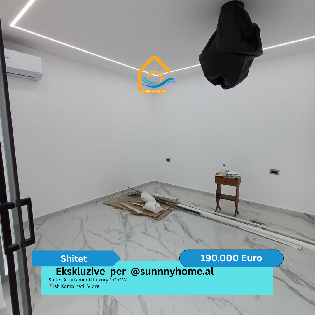 Exklusiv in Vlora für @sunnyhome.al zum verkauf luxuswohnung 1+1+1wc. Ehemaliges büro - Vlora preis: 190.000 euro (5)