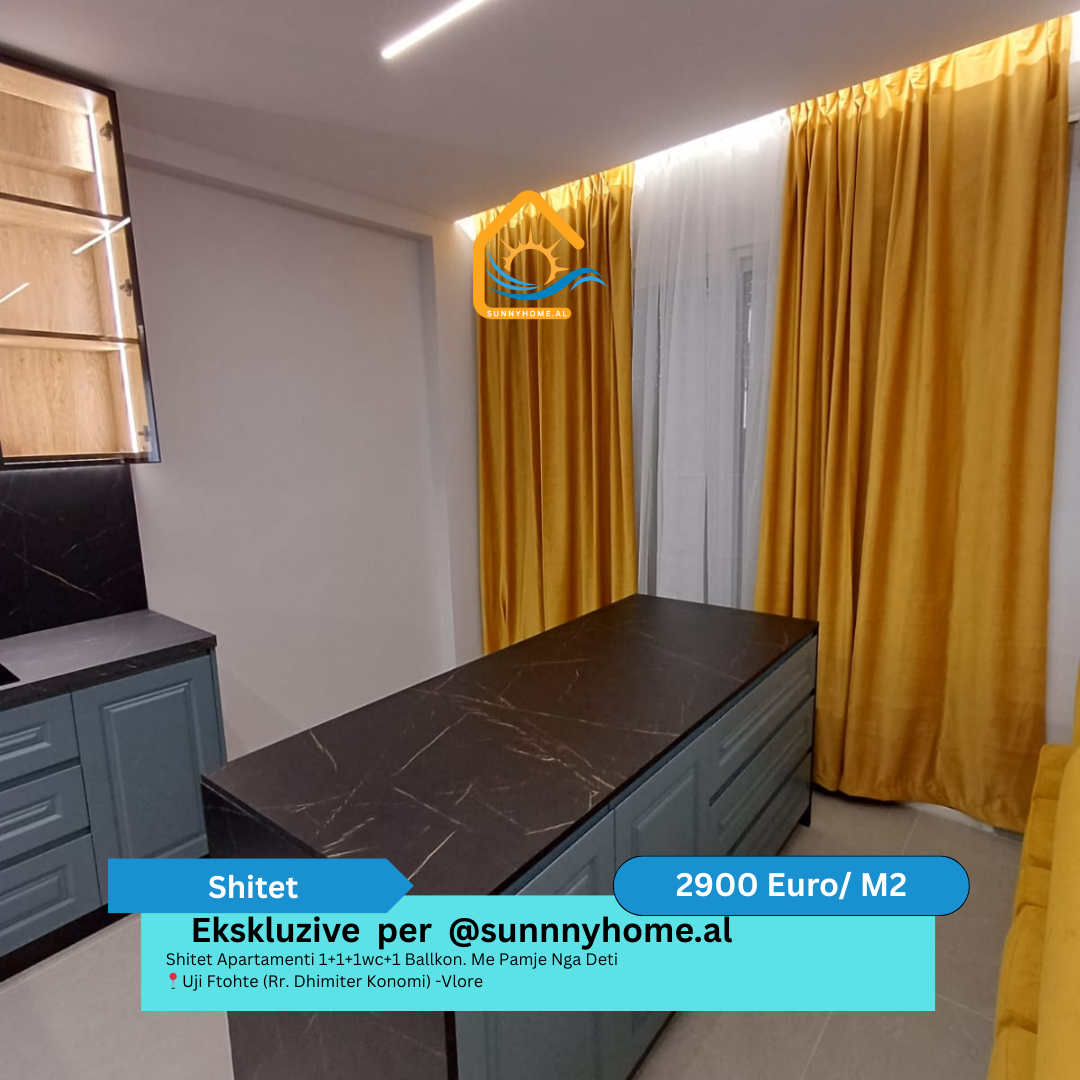 ‼️ exklusiv in vlore für sunnyhome.al ‼️ wohnung zum verkauf 1+1+1wc+1 balkon. Meerblick uji ftohte (rr. Dhimiter konomi) - vlore preis: 2900 euro/m² (6)