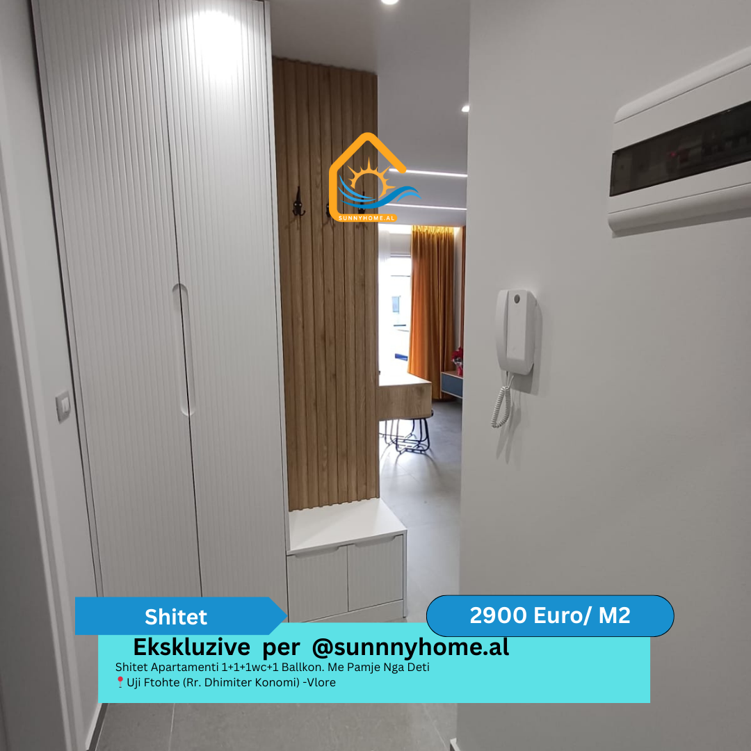 ‼️ exklusiv in vlore für sunnyhome.al ‼️ wohnung zum verkauf 1+1+1wc+1 balkon. Meerblick uji ftohte (rr. Dhimiter konomi) - vlore preis: 2900 euro/m² (8)