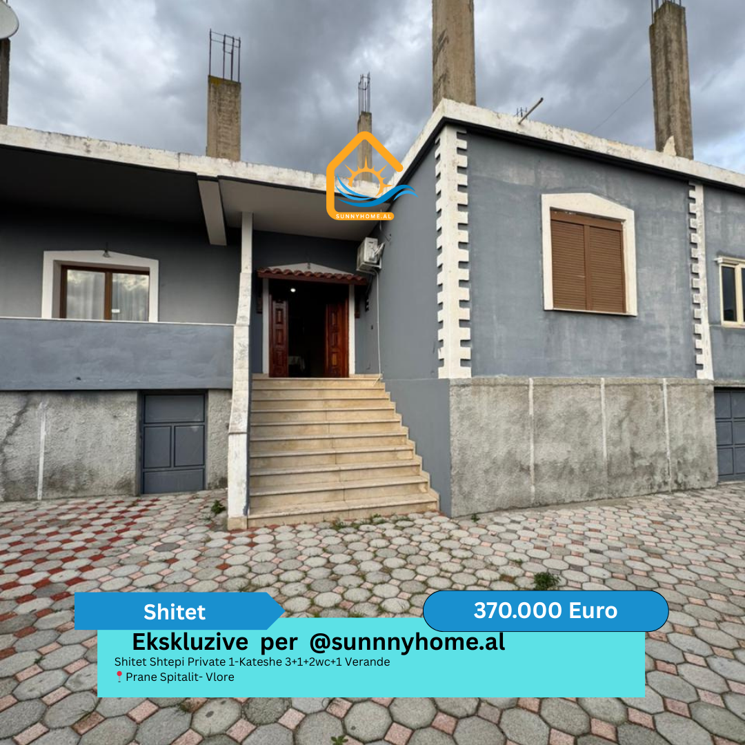 ‼️ exclusivo solo para @sunnyhome.al ‼️ casa privada de 1 planta en venta 3+1+2wc+1 veranda cerca del hospital - Vlorë precio - 370.000 euros (2)