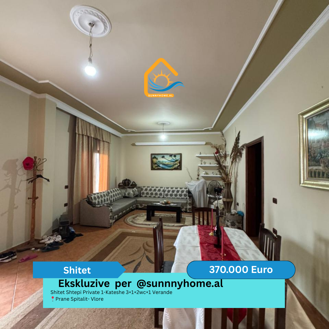 ‼️ exclusivo solo para @sunnyhome.al ‼️ casa privada de 1 planta en venta 3+1+2wc+1 veranda cerca del hospital - Vlorë precio - 370.000 euros (6)