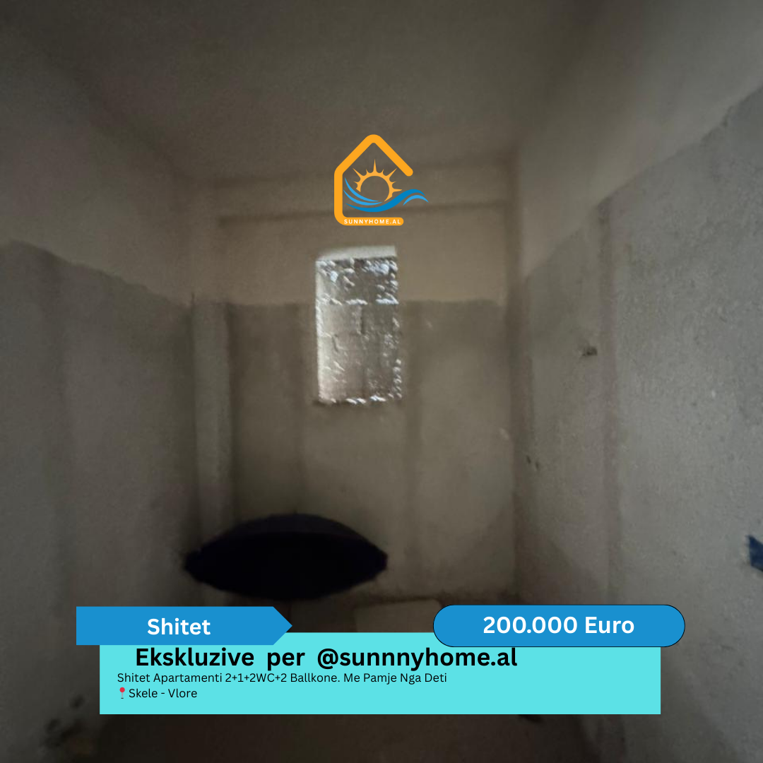 ‼️ exclusivo solo para @sunnyhome.al ‼️ apartamento en venta 2+1+2wc+2 balcones. Vista al mar skele – Vlore precio: 200.000 euros (no negociable) (3)