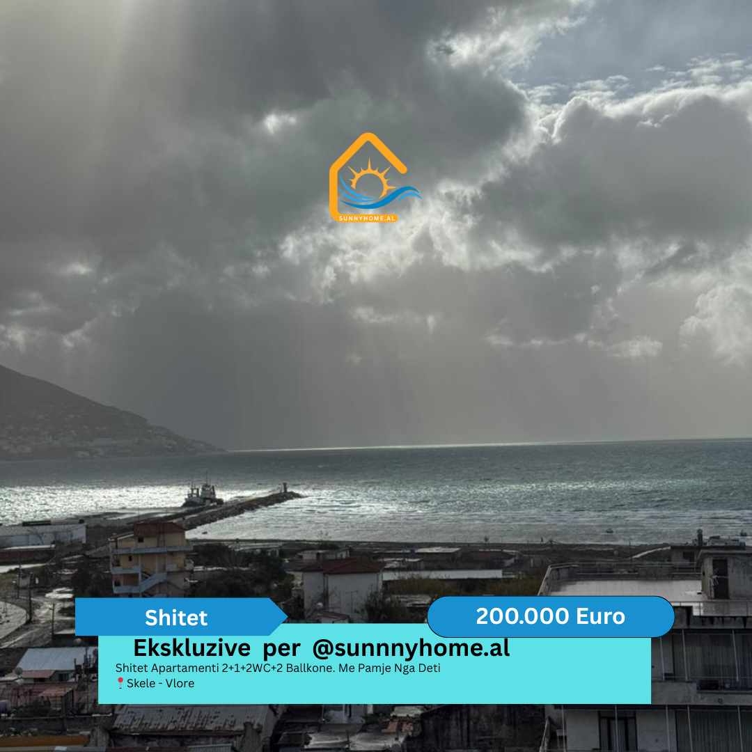 ‼️ exclusivo solo para @sunnyhome.al ‼️ apartamento en venta 2+1+2wc+2 balcones. Vista al mar skele – Vlore precio: 200.000 euros (no negociable) (7)