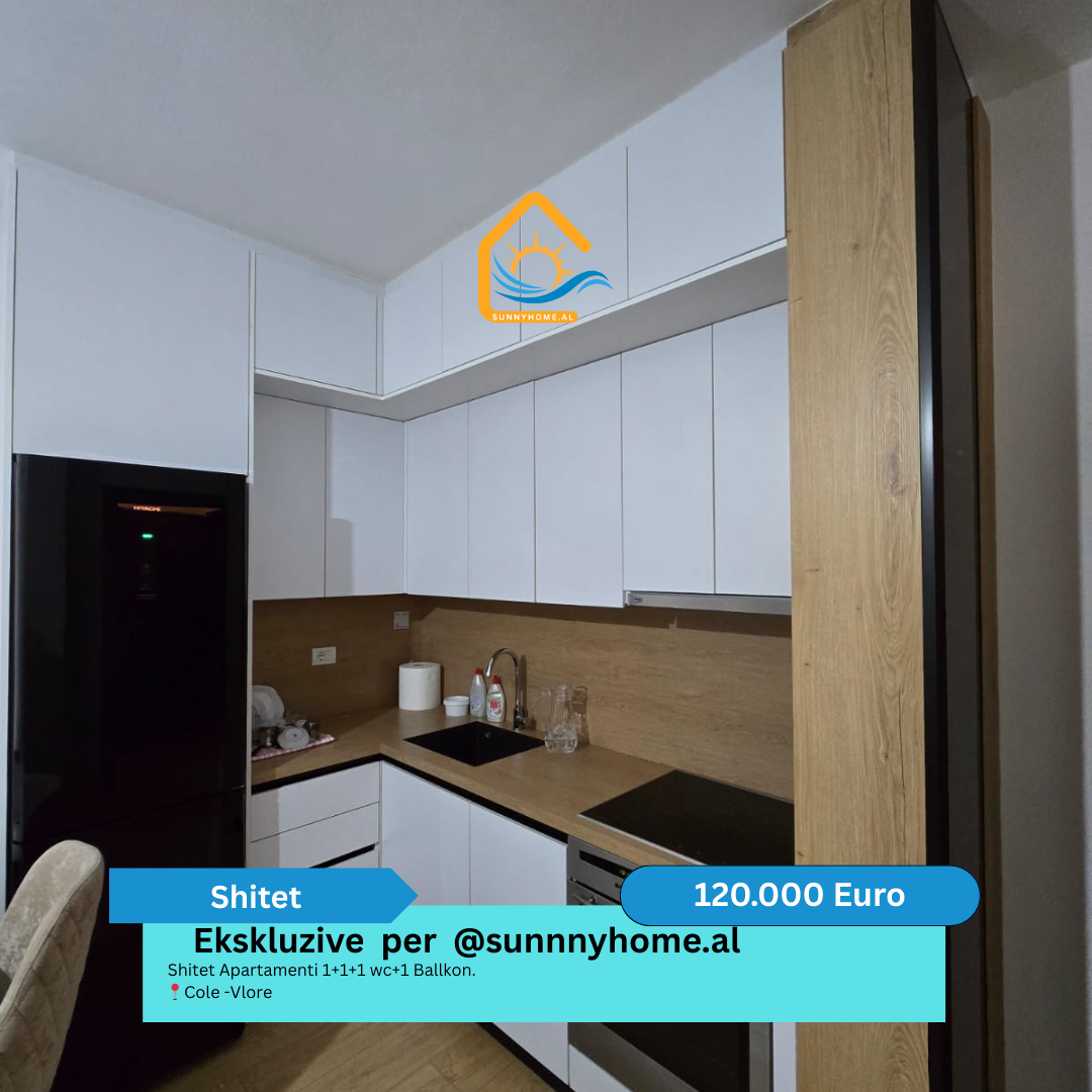 ‼️ exclusivo en vlore para @sunnyhome.al ‼️ apartamento en venta 1+1+1 wc+1 balcón. Cole -vlore precio: 120.000 euros (2)