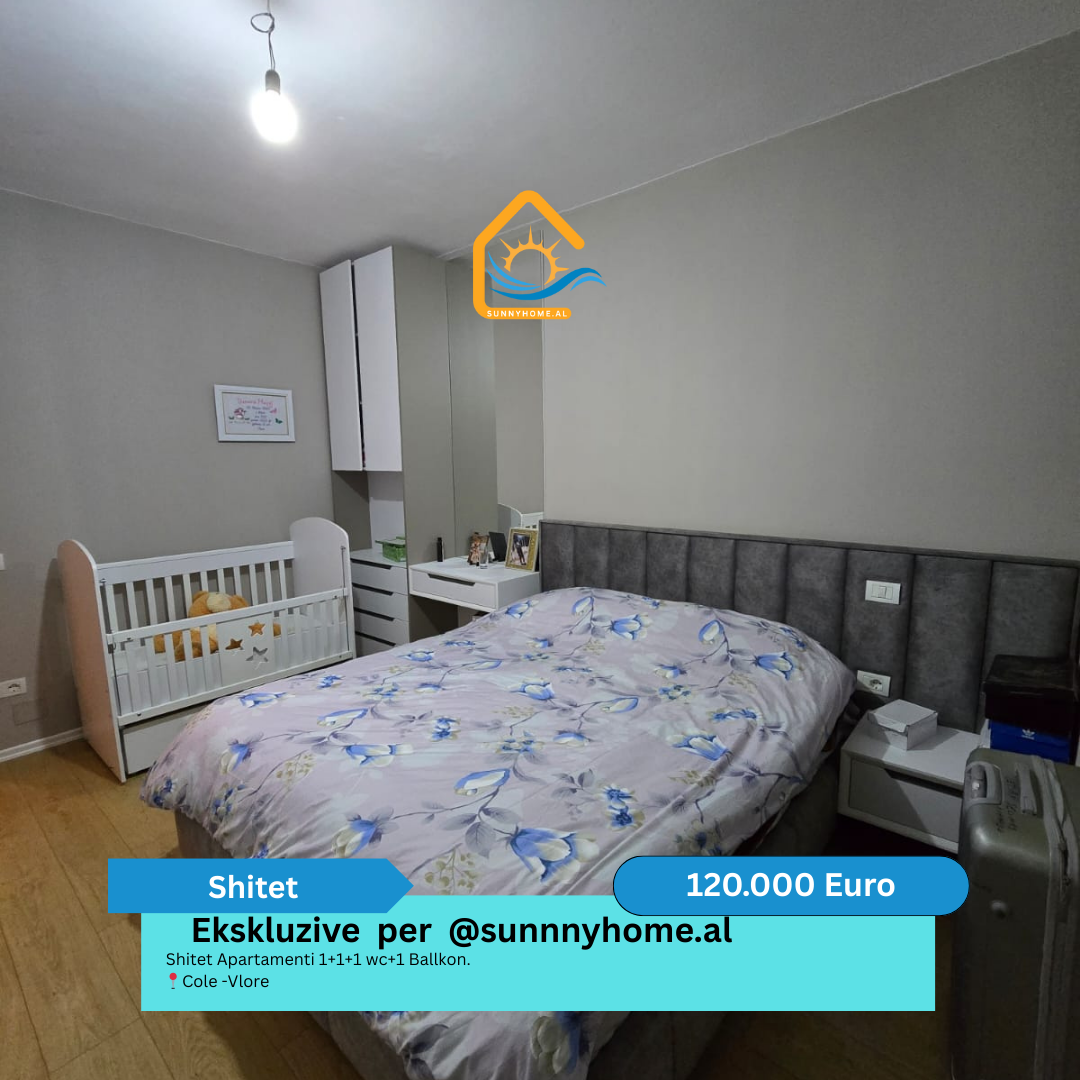 ‼️ exclusivo en vlore para @sunnyhome.al ‼️ apartamento en venta 1+1+1 wc+1 balcón. Cole -vlore precio: 120.000 euros (5)