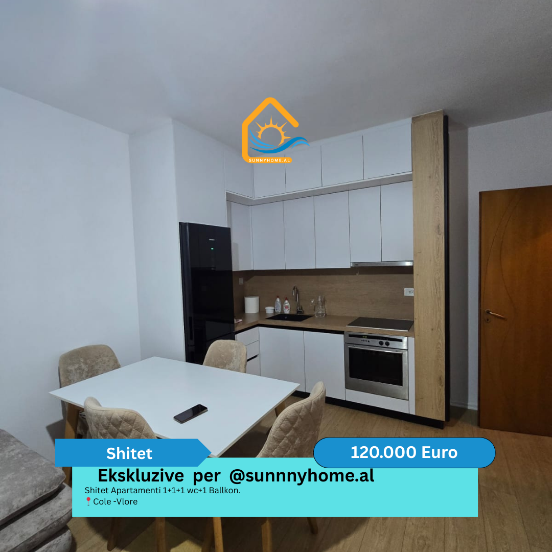 ‼️ exclusivo en vlore para @sunnyhome.al ‼️ apartamento en venta 1+1+1 wc+1 balcón. Cole -vlore precio: 120.000 euros (8)